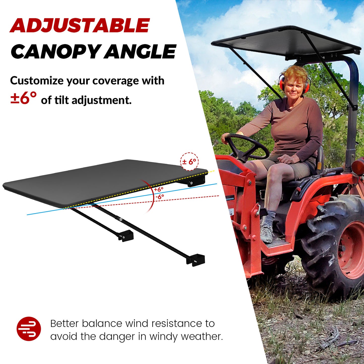 CarriTurf Heavy Duty ROPs Tractor & Mower Canopy