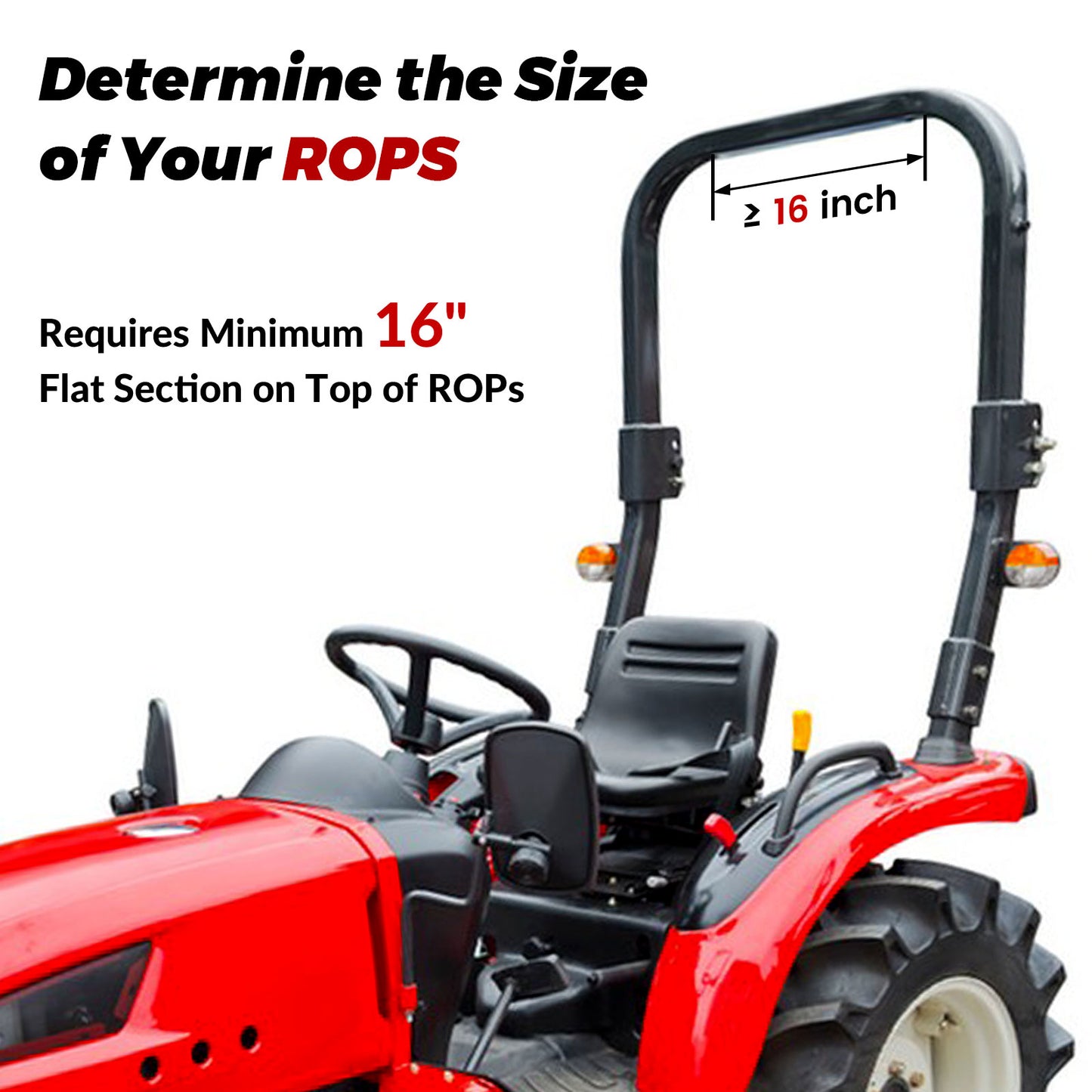 CarriTurf Heavy Duty ROPs Tractor & Mower Canopy
