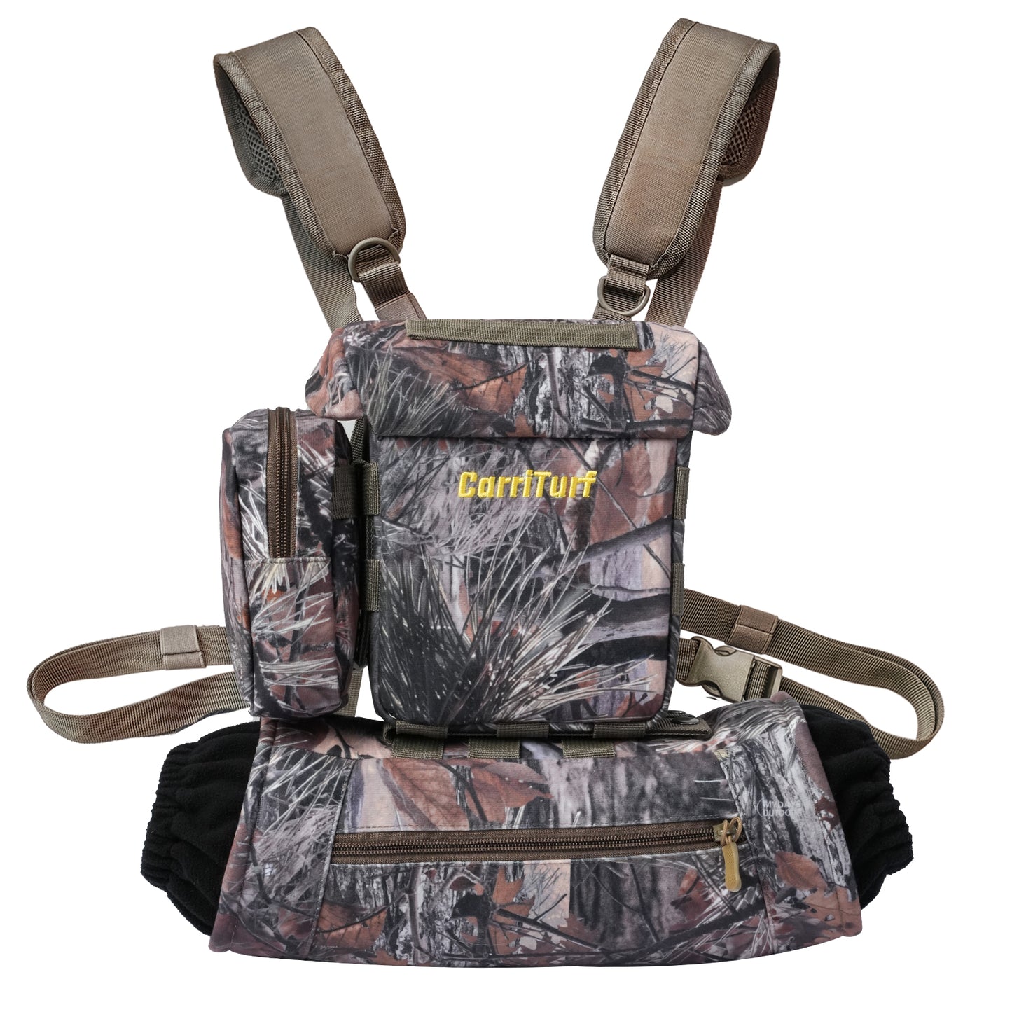 CarriTurf Binocular Harness Chest Bag with Hand Warmer - Waterproof