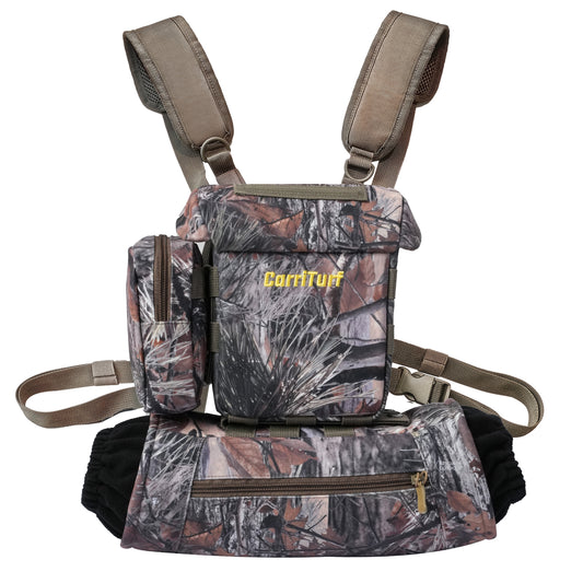 CarriTurf Binocular Harness Chest Bag with Hand Warmer - Waterproof