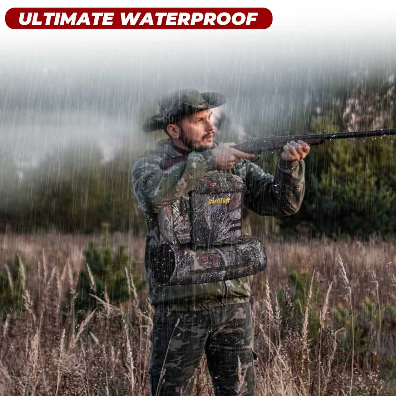 CarriTurf Binocular Harness Chest Bag with Hand Warmer - Waterproof